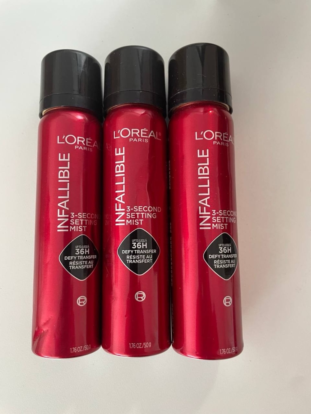 L’Oréal Paris Infallible 3-Second Setting Mist 1.70 oz – 3-Pack